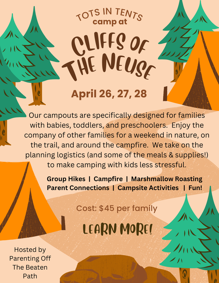 Upcoming campout: Cliffs of the Neuse, April 26-28